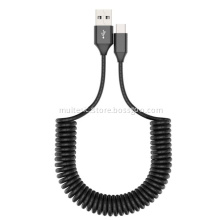 Spring Retractable Type C USB Fast Charging Cable